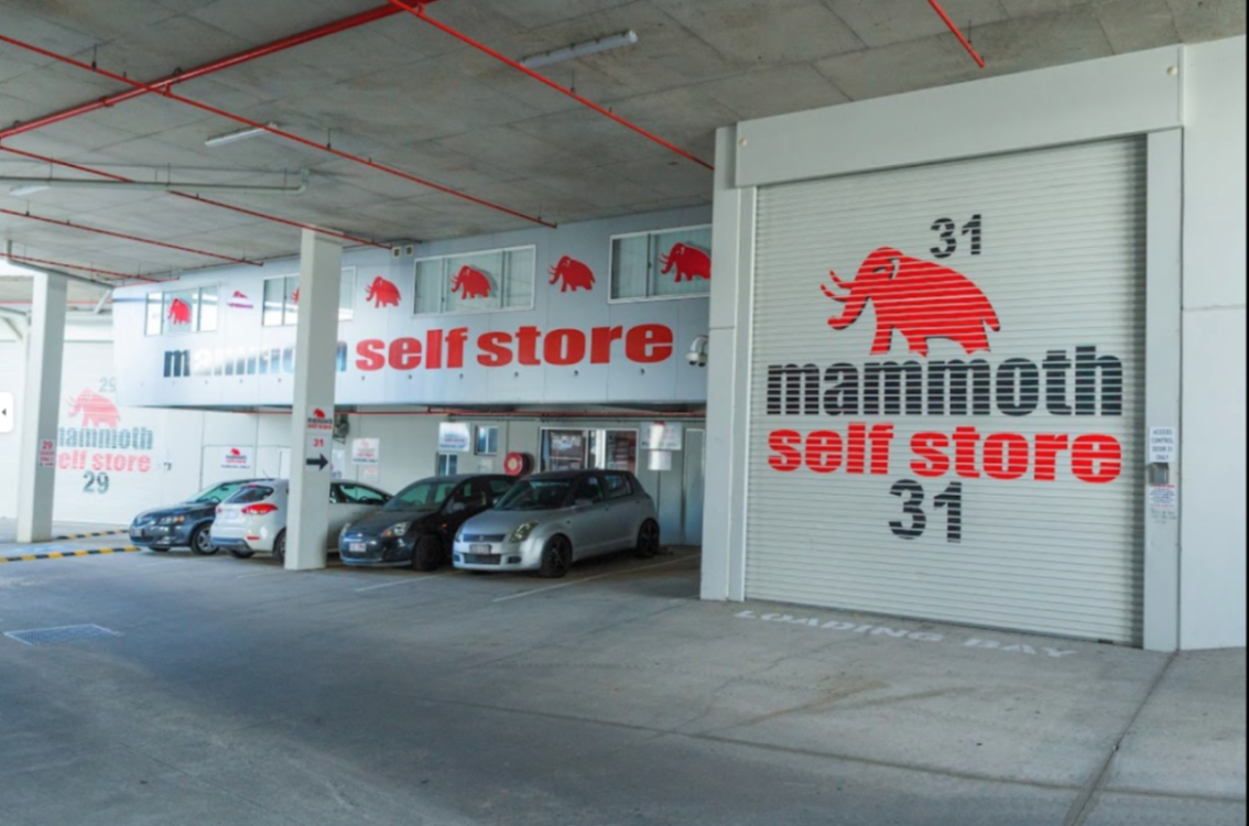 inside mammoth storage Maroochydore facility carpark