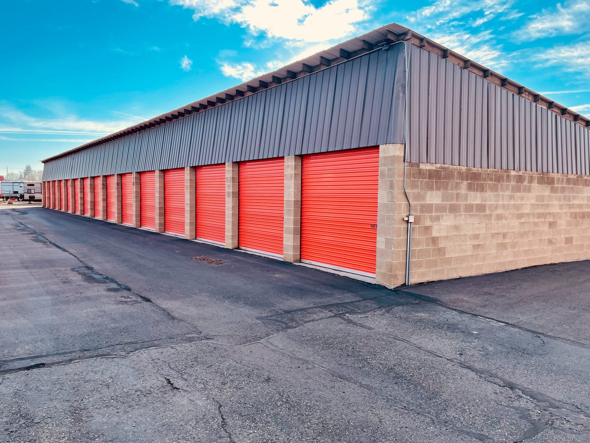 red self storage facility